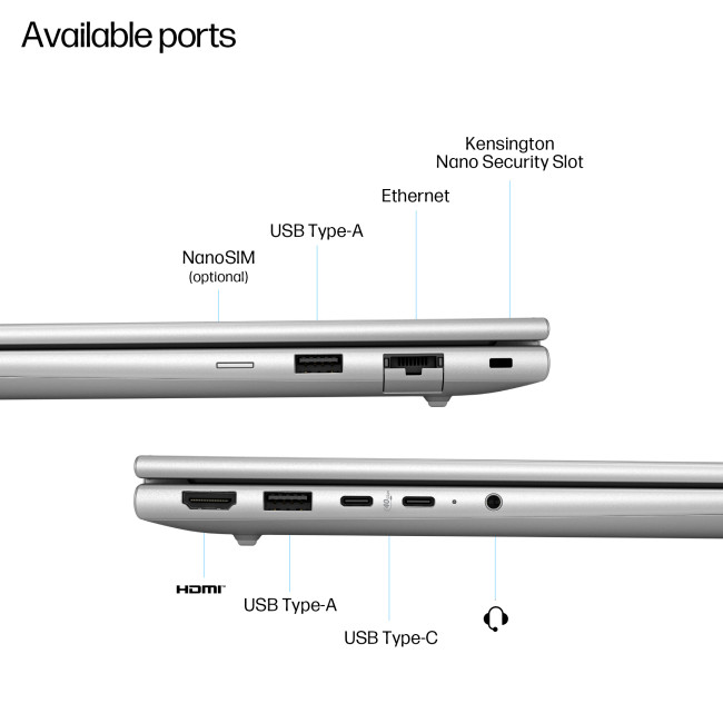 HP EliteBook 6 G1q 14" Notebook Next Gen AI PC Copilot+ PC Qualcomm Snapdragon X1-26-100 14" WUXGA 32GB RAM 512GB SSD Windows 11 Pro