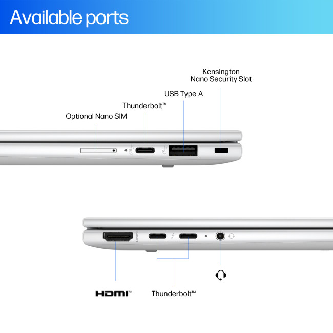 HP EliteBook X Flip G1i 14" Notebook Next Gen AI PC Wolf Pro Security Edition Intel Core Ultra 7 258V Hybrid 2-in-1 14" Touchscreen 2.5K 32GB RAM Windows 11 Pro
