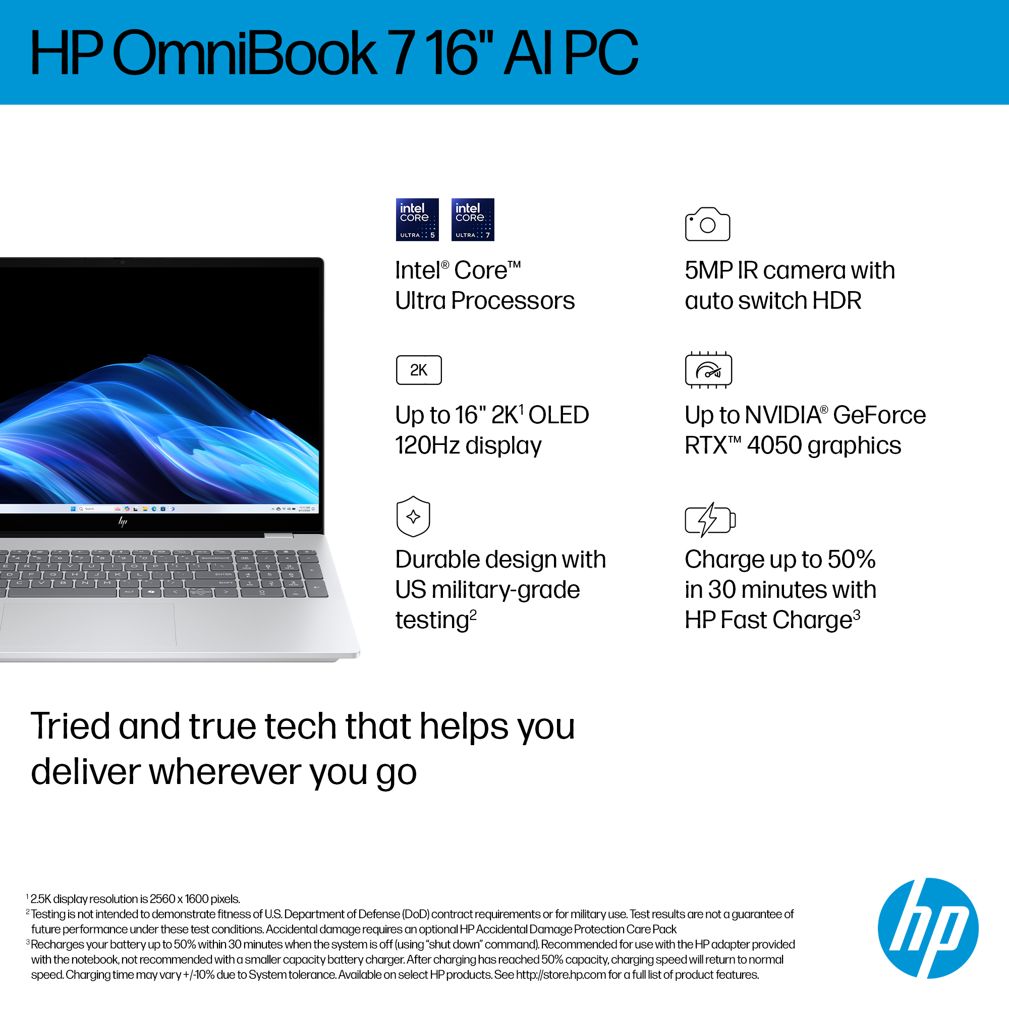HP OmniBook 7 | Intel Core Ultra 5 | 16GB/1TB | Business Laptop