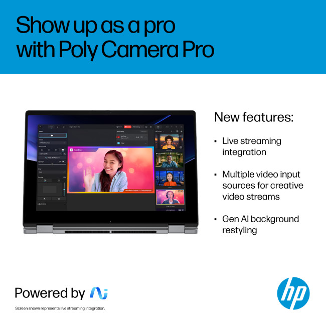 HP OmniBook X Flip 14-fk0002na Hybrid Copilot+ AMD Ryzen AI 7 350  16GB RAM 1TB SSD 14" Touchscreen 3K Windows 11 Home 2-in-1 Laptop