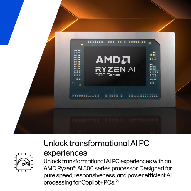 HP OmniBook X Flip 14-fk0002na Hybrid Copilot+ AMD Ryzen AI 7 350  16GB RAM 1TB SSD 14" Touchscreen 3K Windows 11 Home 2-in-1 Laptop