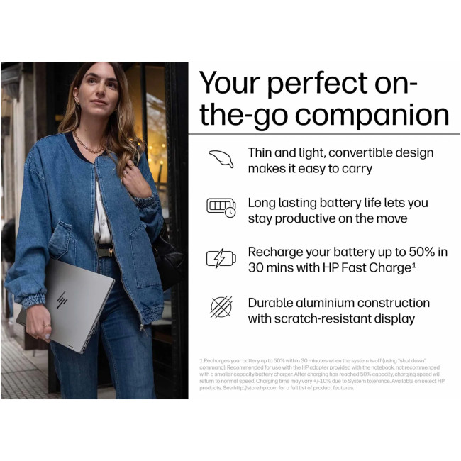 HP OmniBook X Flip 14-fk0002na Hybrid Copilot+ AMD Ryzen AI 7 350  16GB RAM 1TB SSD 14" Touchscreen 3K Windows 11 Home 2-in-1 Laptop