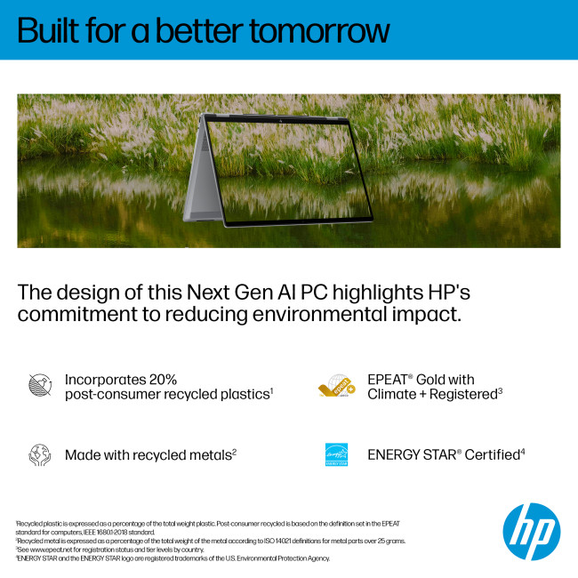 HP OmniBook X FlipNGAI 16-ar0009na Copilot+ AMD Ryzen AI 5 340 16GB RAM 1 TB SSD 16" WUXGA Touchscreen Windows 11 Home 2-in-1 Laptop