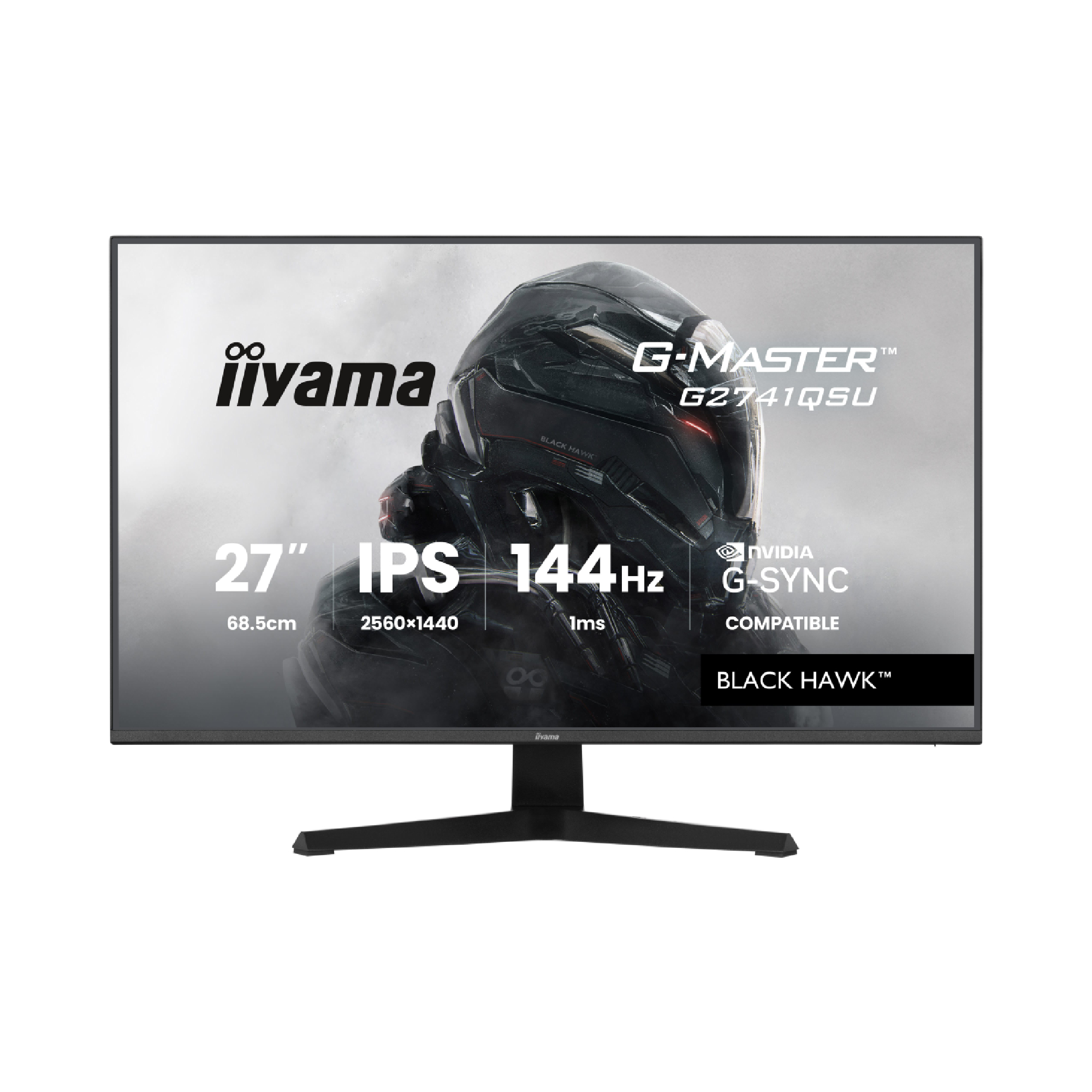 iiyama G-Master G2741QSU-B1 27" IPS Quad HD 144Hz 1ms G-Sync Gaming Monitor with Speakers