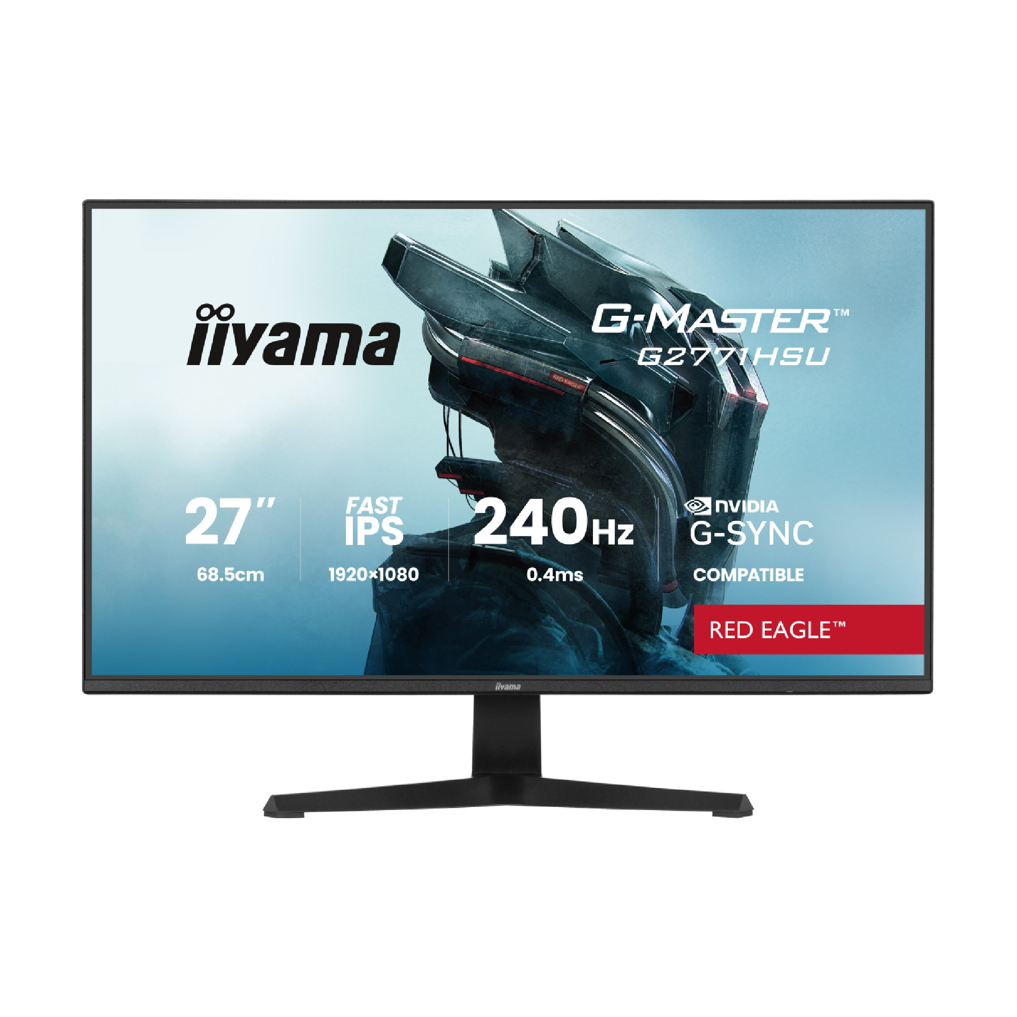 iiyama G-Master G2771HSU-B1 27" Fast IPS Full HD 240Hz 0.4ms G-Sync Gaming Monitor with Speakers