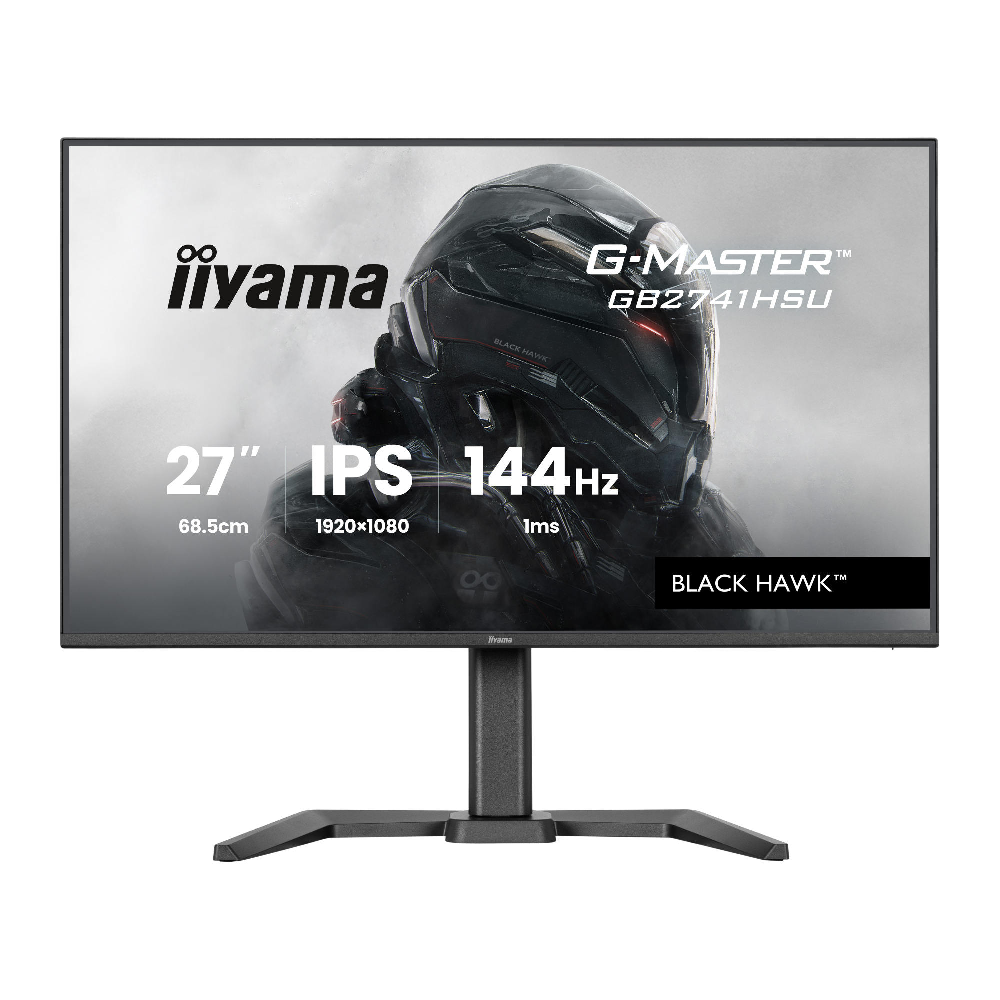 iiyama G-Master GB2741HSU-B1 27" IPS Full HD 144Hz 1ms Freesync Height Adjustable Gaming Monitor