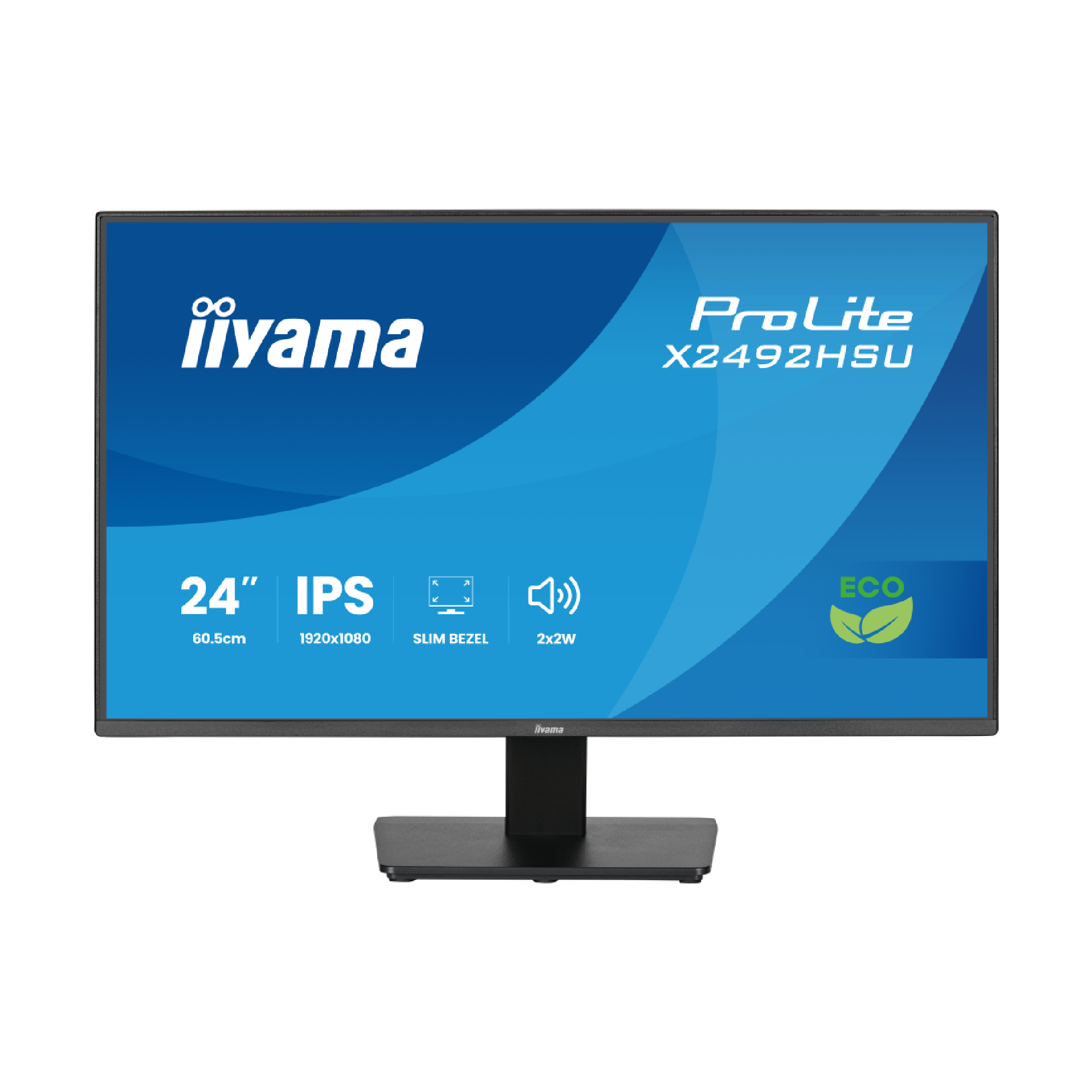 Refurbished iiyama Prolite X2492HSU-B1 24" FHD IPS 120Hz DisplayPort HDMI Monitor with Speakers