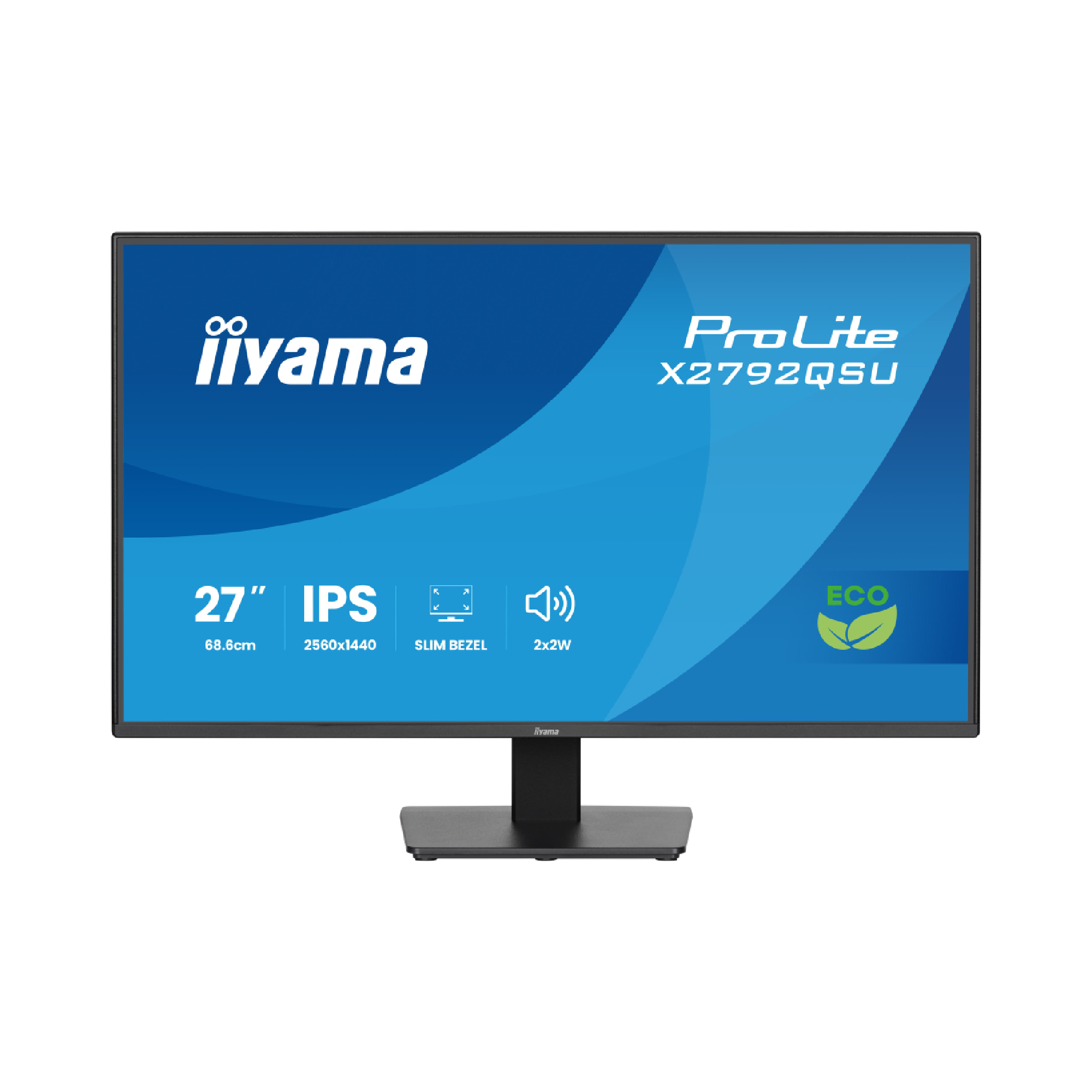 Iiyama Black Prolite X2792qsu-B1 27" Ips Quad Hd 120Hz Energy Efficient Monitor With Built-In-Speakers