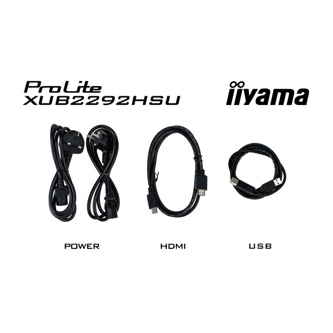 iiyama Prolite XUB2292HSU-B6 21.5" IPS Full HD 100Hz Height Adjustable Monitor with Built-In-Speakers
