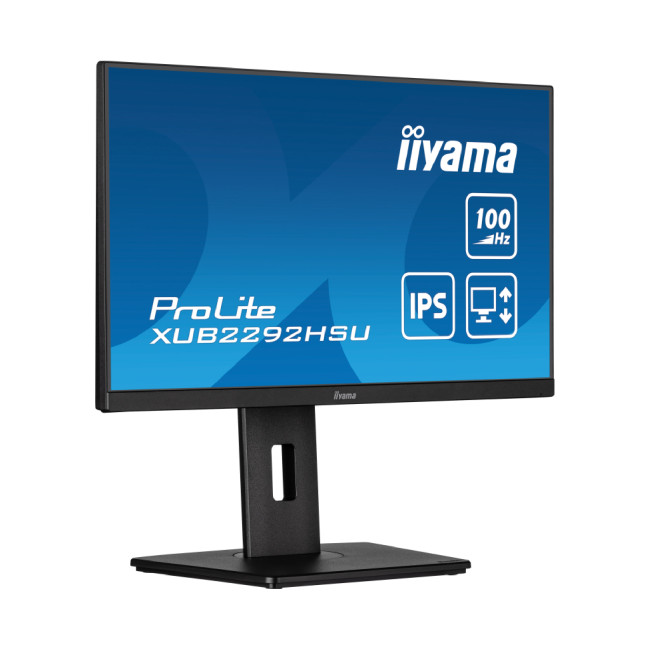 iiyama Prolite XUB2292HSU-B6 21.5" IPS Full HD 100Hz Height Adjustable Monitor with Built-In-Speakers