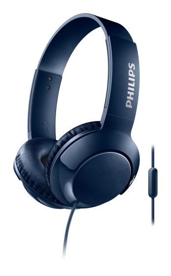 Philips Headphones with Mic SHL3075BL/00, Headset, Head-band, Calls & Music