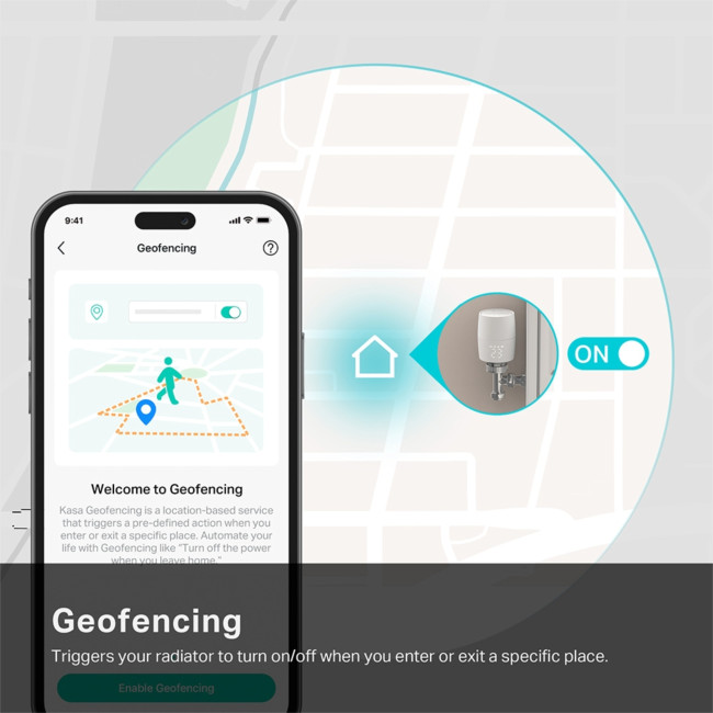 TP-Link Kasa Smart KE100 V1 868 MHz Smart Thermostatic