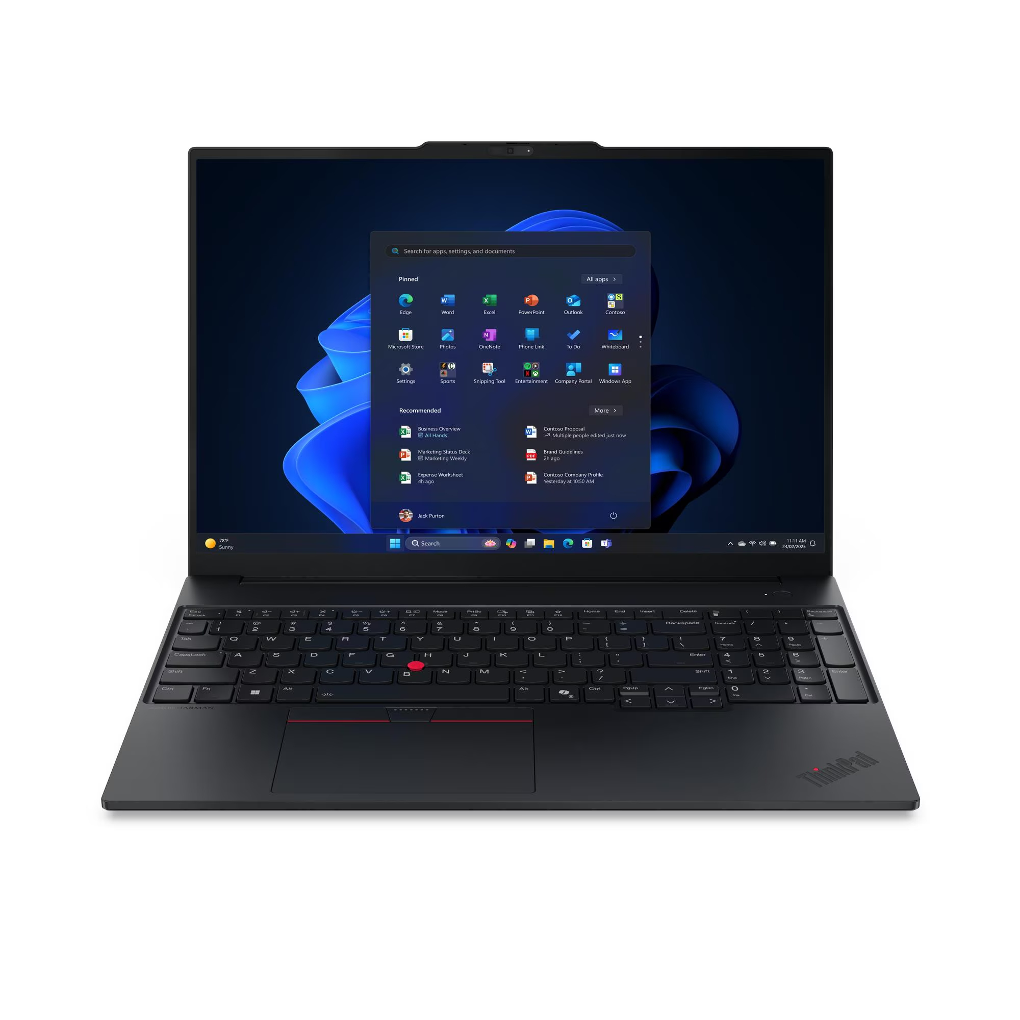 Lenovo ThinkPad E16 Gen 3 Intel Core 7 240H 32GB RAM 1TB SSD 16" Windows 11 Pro Business Laptop