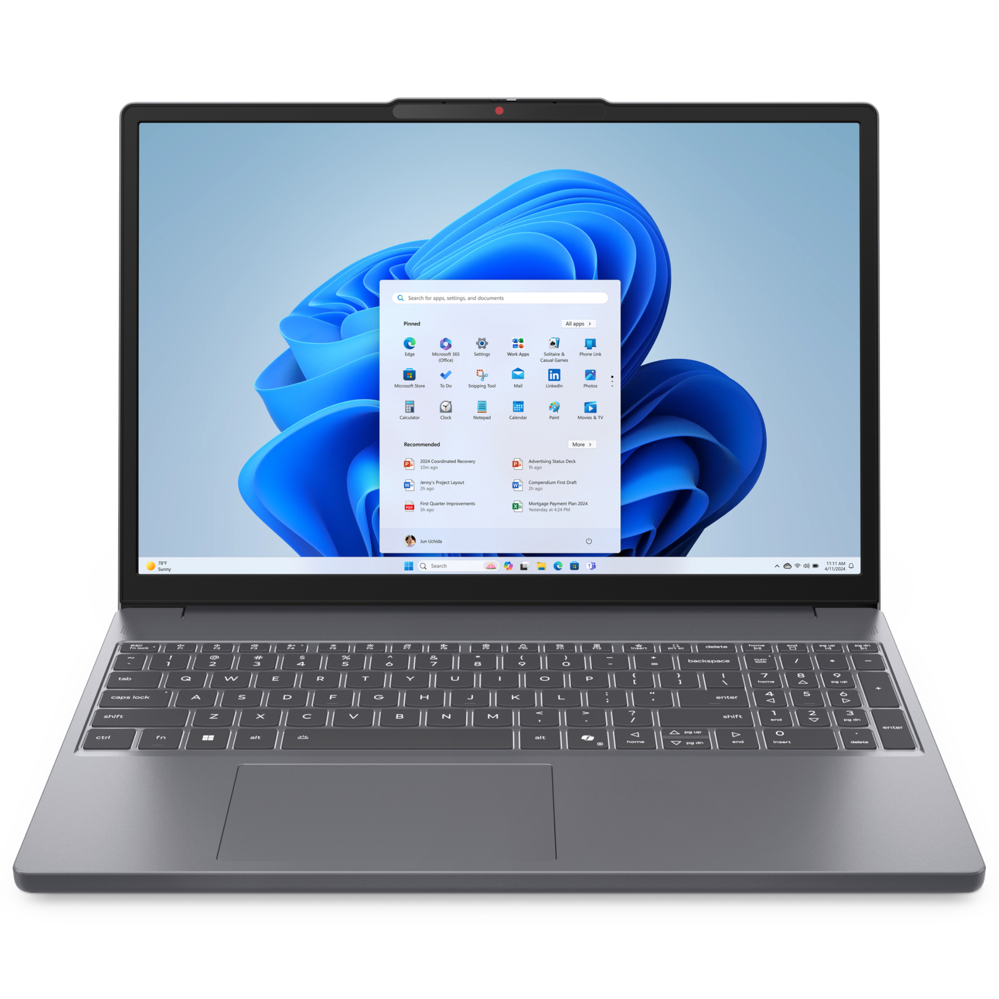 Refurbished Lenovo IdeaPad Slim 3 15ARP10 AMD Ryzen 5 7535HS 16GB RAM 512GB SSD 15.3" Windows 11 Home Laptop