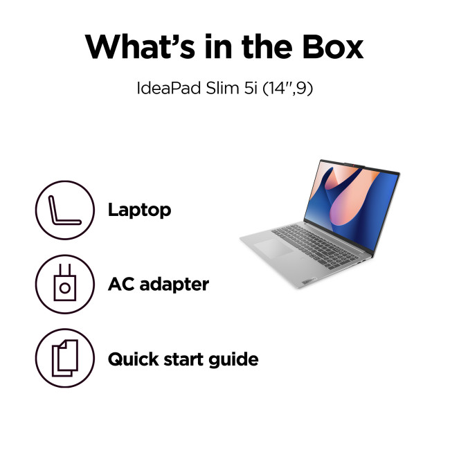Lenovo IdeaPad Slim 5 14IMH9 Intel Core Ultra 7 155H 16GB RAM 1TB SSD 14" Windows 11 Home Laptop