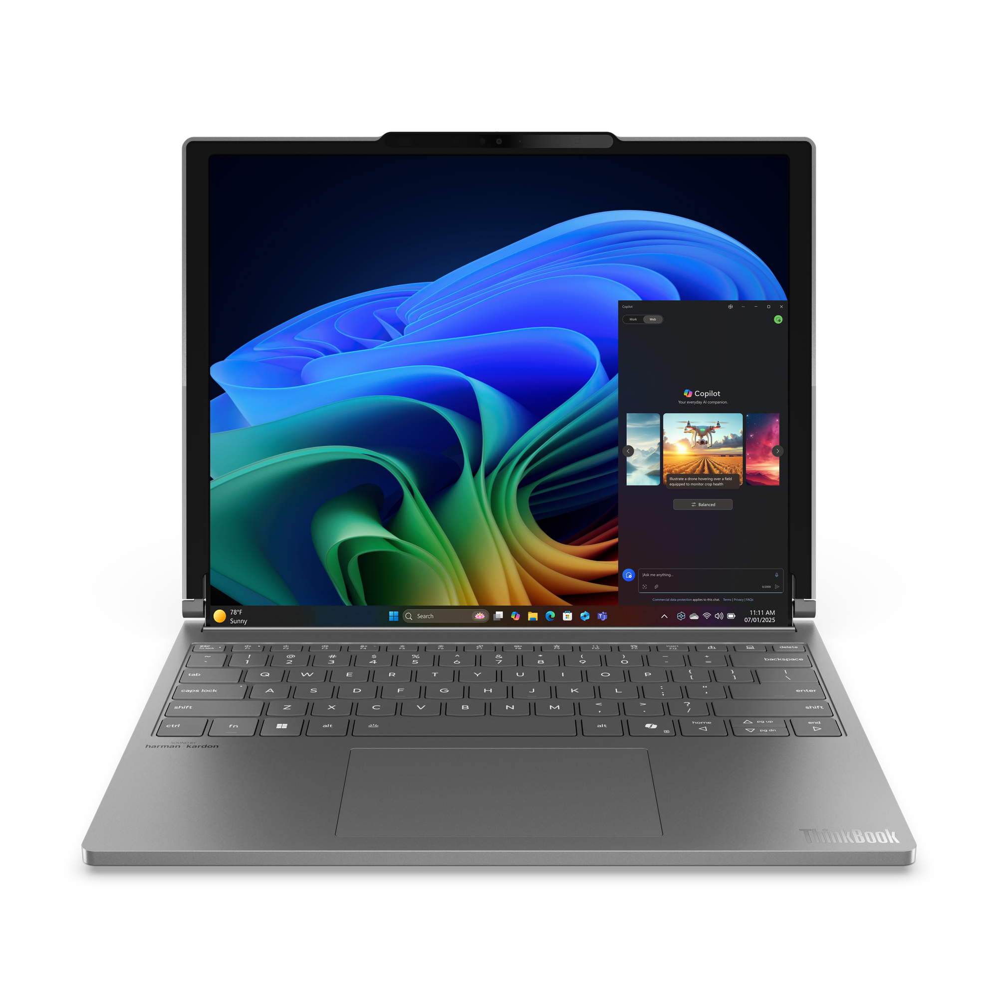 Lenovo ThinkBook Plus G6 Rollable Intel Core Ultra 7 258V 32GB RAM 1TB SSD 16.7" Windows 11 Pro Copilot+ Business Laptop