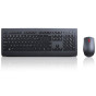 Lenovo Professional Wireless Keyboard and Mouse QWERTY UK English Layout - Black