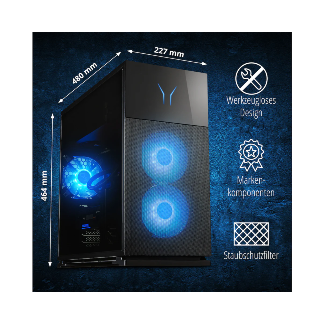 Medion Erazer Hunter X35 10026032 AMD Ryzen 7-9800X3D 32GB RAM 2TB SSD RTX 5080 Windows 11 Home Gaming PC