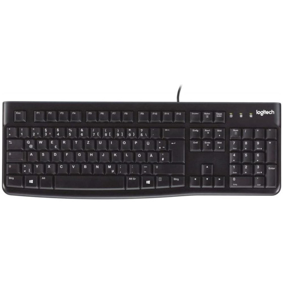 Logitech K120, HU Keyboard USB QWERTZ Hungarian Black