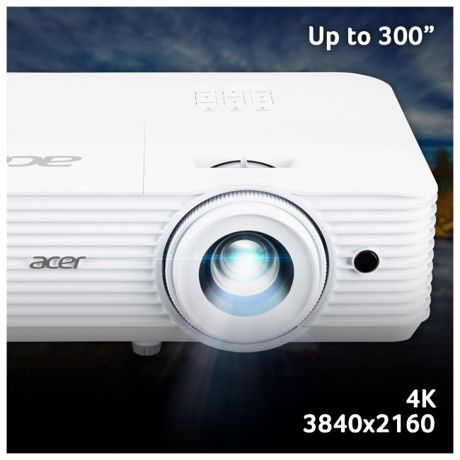 Acer H6805BDa 4K UHD 4000 Ansi Lumens Smart Home Cinema Projector