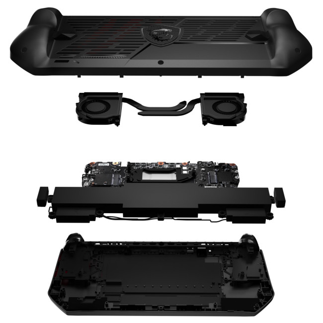 MSI Claw A1M-016UK 9S7-1T4111-016 Intel Core Ultra 7 155H 16GB Memory 1TB SSD 7" Touchscreen Windows 11 Home Handheld Gaming Console