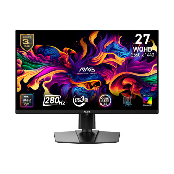 MSI MAG 271QP QD-OLED X28 27" QHD QD-OLED 280Hz 0.03ms Gaming Monitor