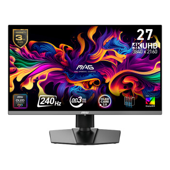 MSI MAG 272UP QD-OLED X24 27" QD-OLED 4K UHD 240Hz 0.03ms Height Adjustable Gaming Monitor