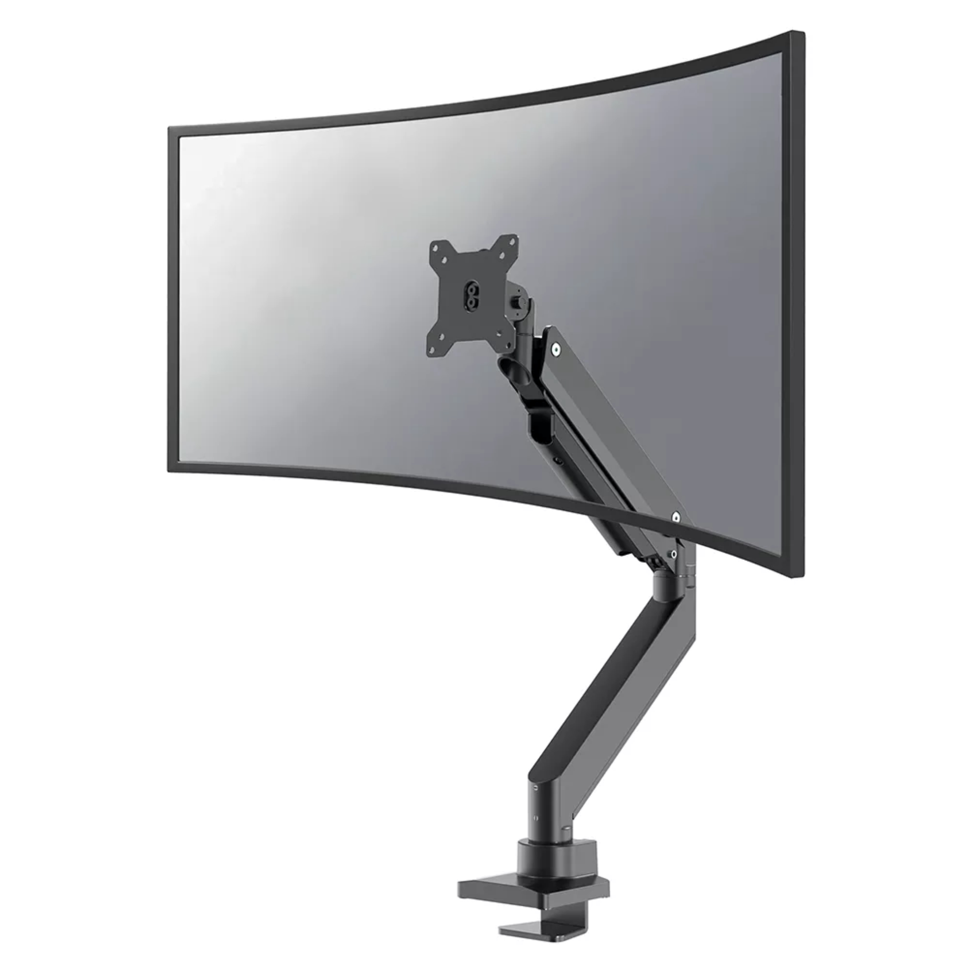 Neomounts NM-D775BLACKPLUS 10-49" Gas Spring Topfix 180°-Stop Desk Mount Single Monitor Arm - Black