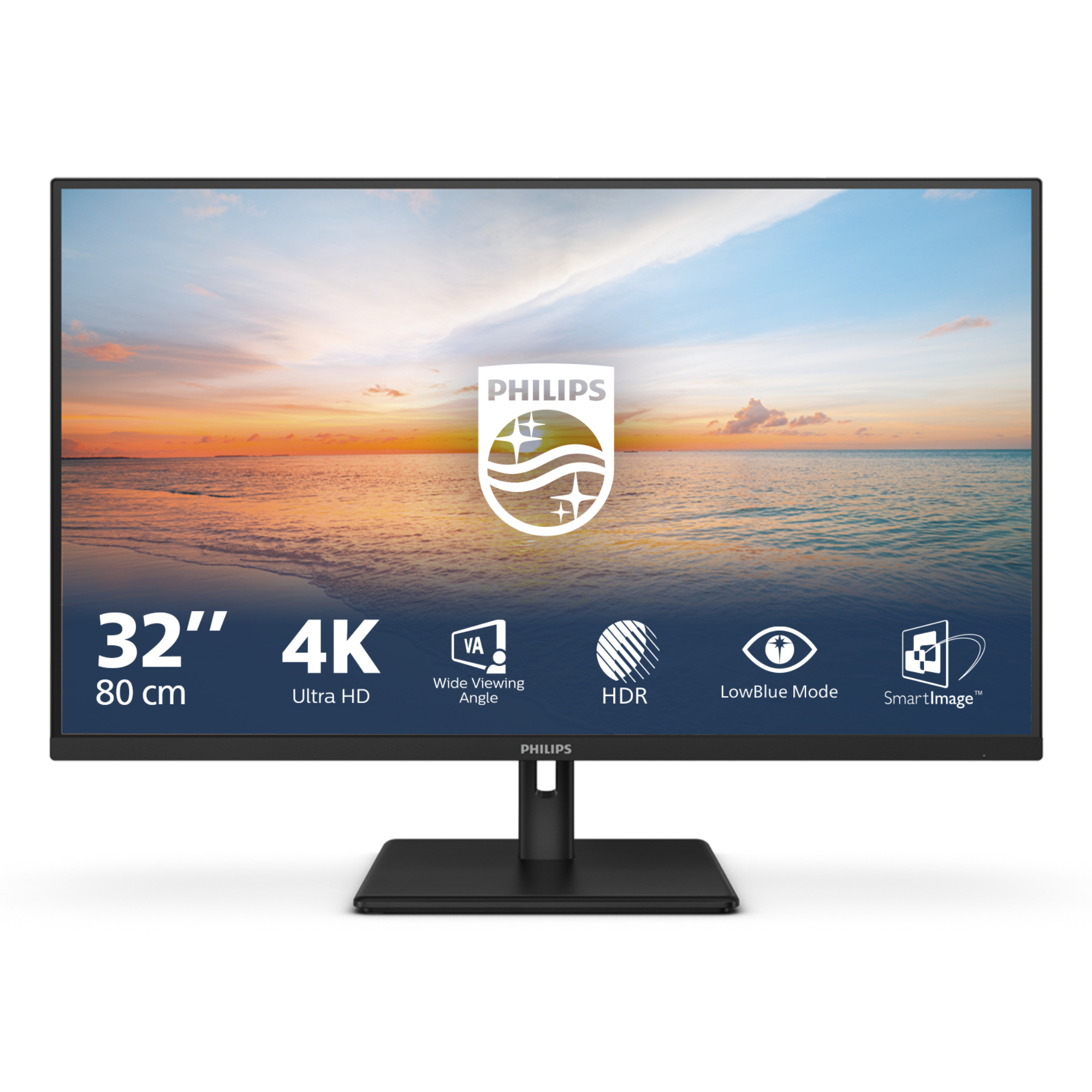 Philips 1000 series 32E1N1800LA 31.5" 4K Ultra HD VA LCD 60Hz 4ms HDR10 Monitor with Speakers