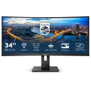 Philips B Line 346B1C/00 34" WQHD LCD Curved Monitor Ratio 21:9 Resp Time 5 ms