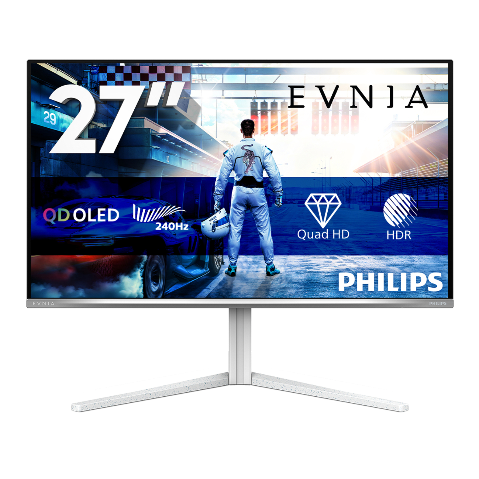 Philips Evnia 27M2N6501L 27" QD-OLED Quad HD 240Hz 0.03ms G-Sync compatible Height Adjustable Gaming Monitor
