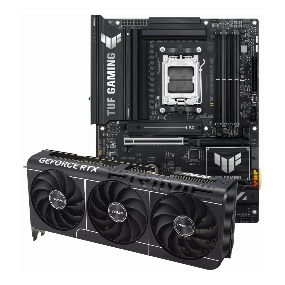 ASUS GeForce RTX 5080 PRIME 16GB OC Graphics Card + TUF GAMING B850-PLUS WIFI Motherboard Bundle Pack