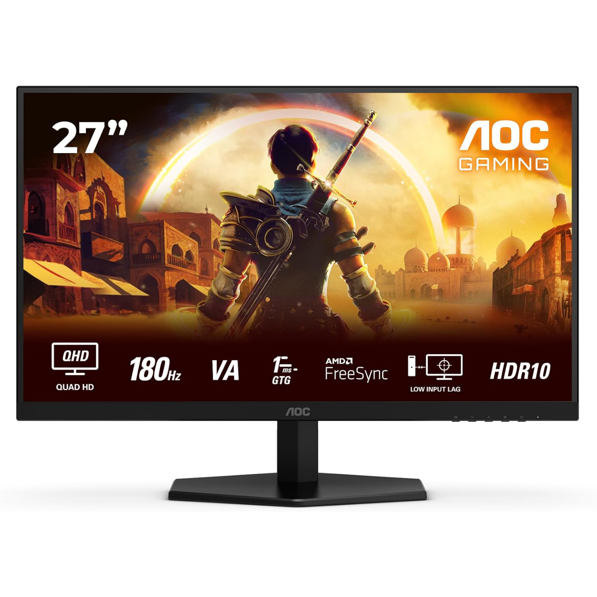 AOC Q27G42XNE 27" Quad HD Fast VA 180Hz 0.5ms Gaming Monitor with Speakers