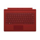 Microsoft Surface Pro 3 Tablet Keyboard - Type Cover, US English Layout - Red