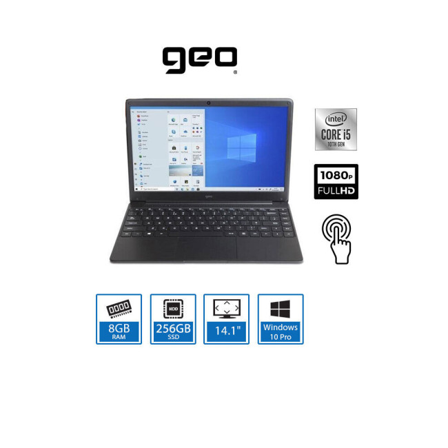 Refurbished Geo Infinity GeoBook 540 Intel Core i5 10th Gen 8GB RAM 256GB SSD 14" Windows 10 Pro Laptop