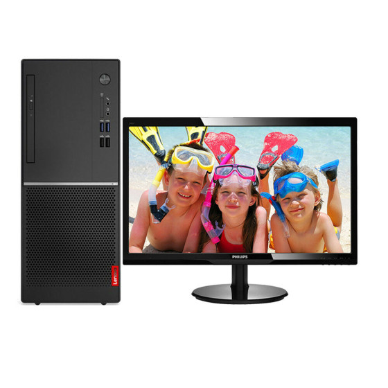 Lenovo V520-15IKL Gaming Desktop PC Bundle with Monitor Intel i3 4GB RAM 1TB HDD