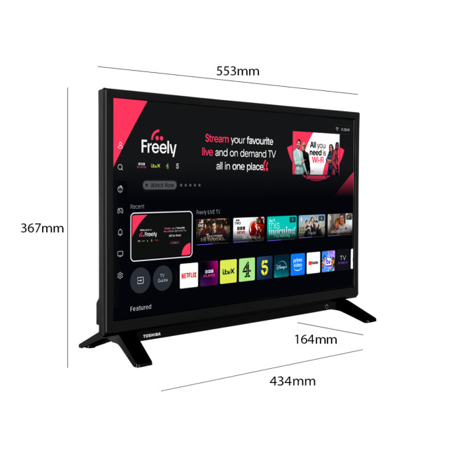 Toshiba 24WV2553DB 24" Smart HD Ready ELED TV