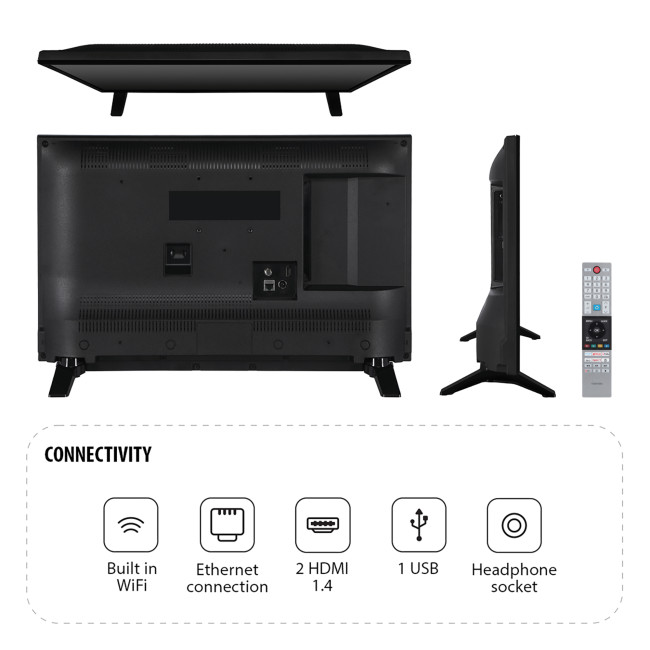 Toshiba 24WV2553DB 24" Smart HD Ready ELED TV