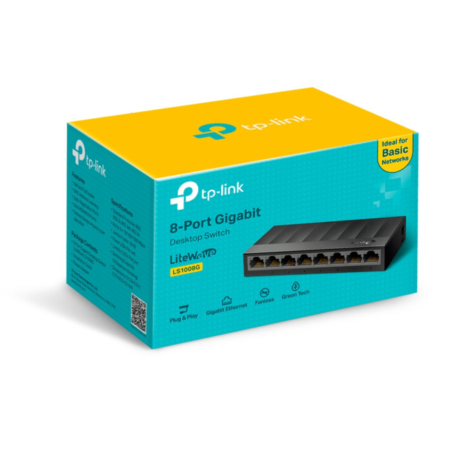 TP-Link LS1008G 8-Port Gigabit Unmanaged Switch