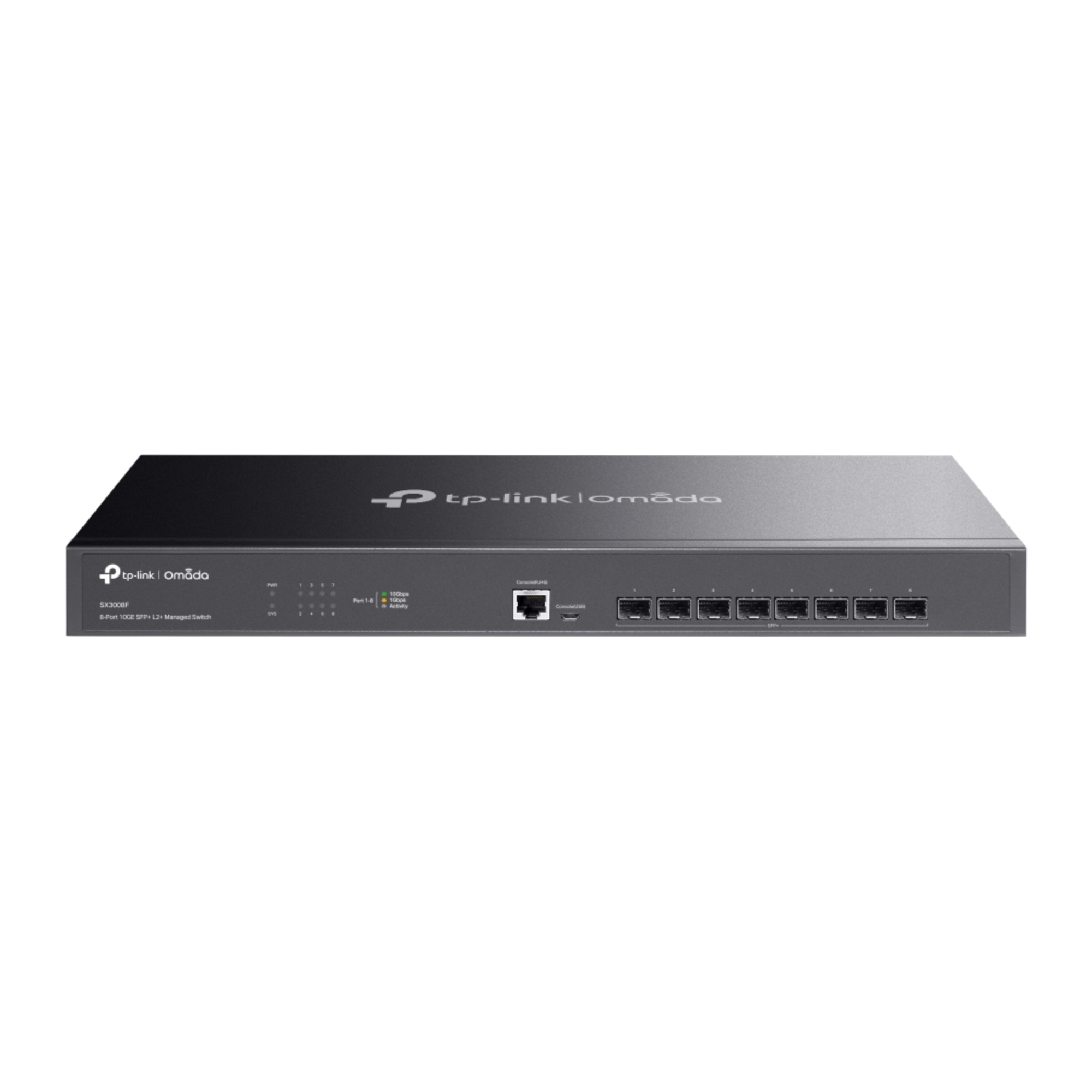 Tp-Link Black Omada 8-Port 10Ge Sfp+ L2+ Managed Switch