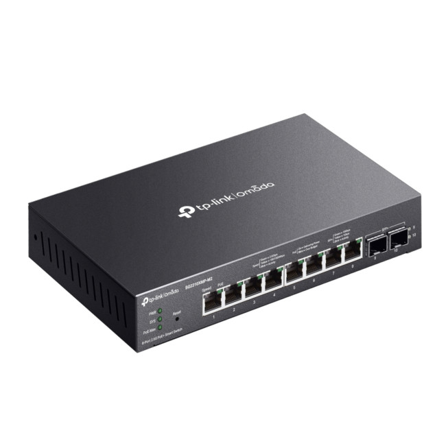 TP-Link Omada SG2210XMP-M2 8-Port 2.5G PoE+ Compliant Managed Network Switch