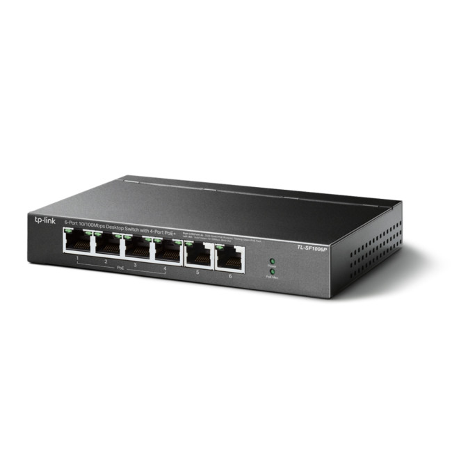 TP-Link TL-SF1006P 6-Port 10/100 Mb/s PoE+ Compliant Unmanaged Switch