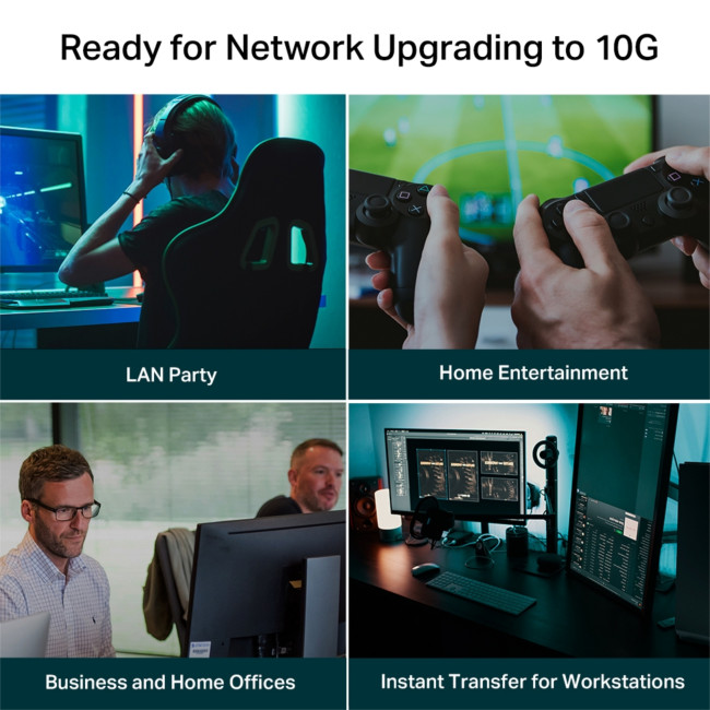 TP-Link TL-SX105 5-Port 10G Unmanaged Network Switch