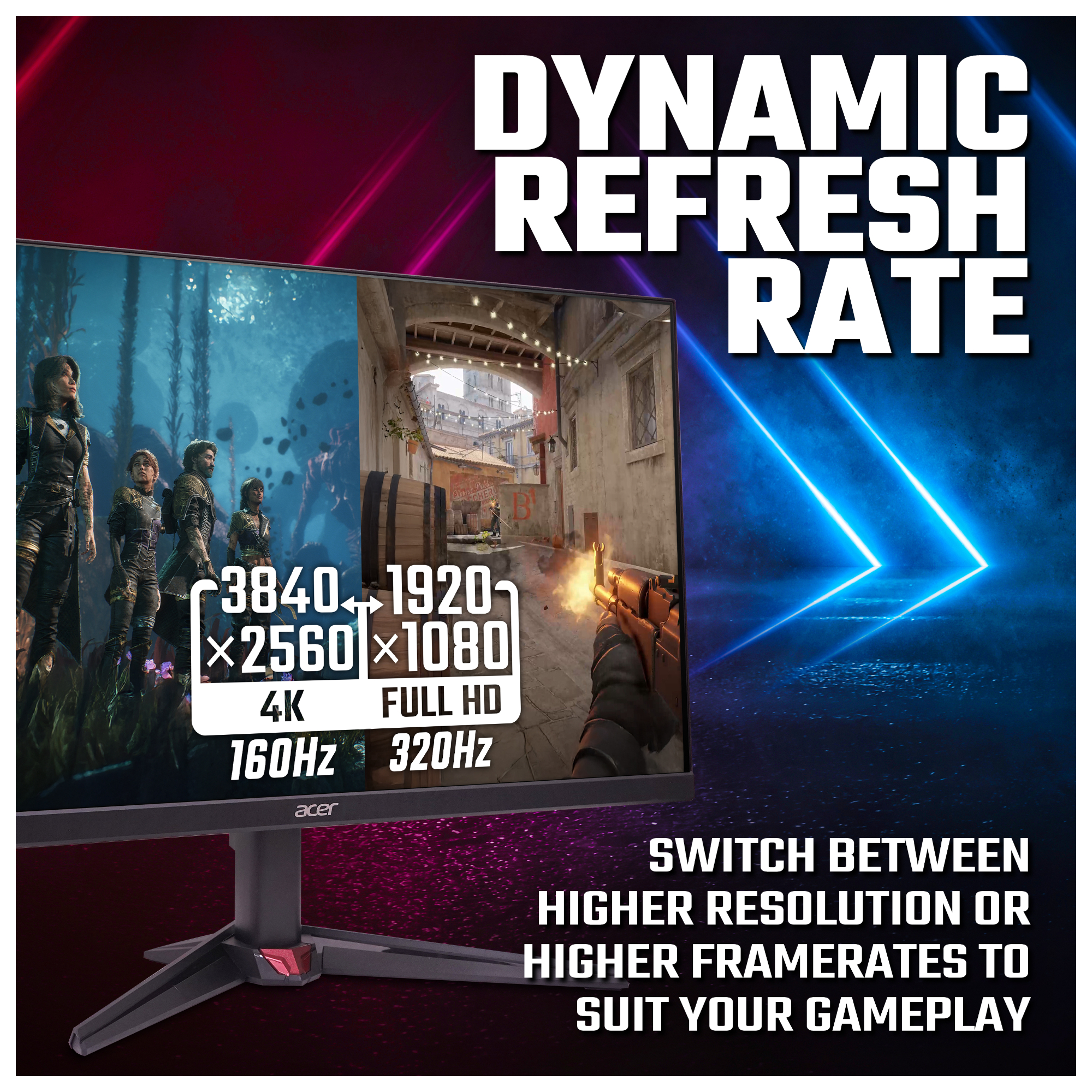 Acer Nitro VG270KV4 160Hz IPS Gaming Monitor