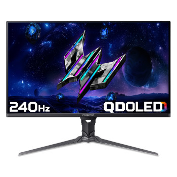 Acer Predator X32 X5 32" QD-OLED 4K UHD 240 Hz 0.03ms AI ProxiSense Height Adjustable Gaming Monitor with Speakers