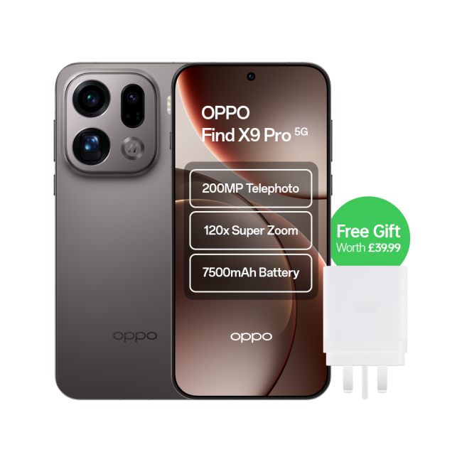 OPPO Find X9 Pro 5G 6.7" Dual SIM 16GB RAM 512GB Storage Android 16 Titanium Charcoal