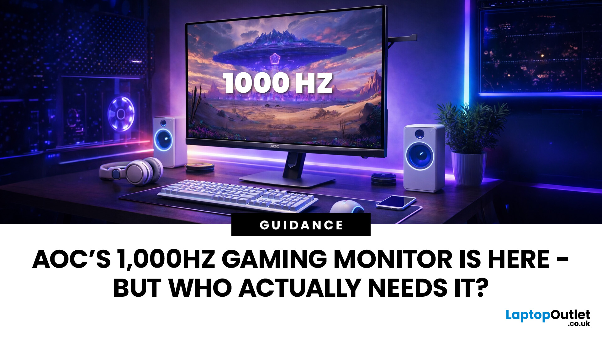 AOC AGON PRO 1,000Hz Gaming Monitors: Who Are They For?