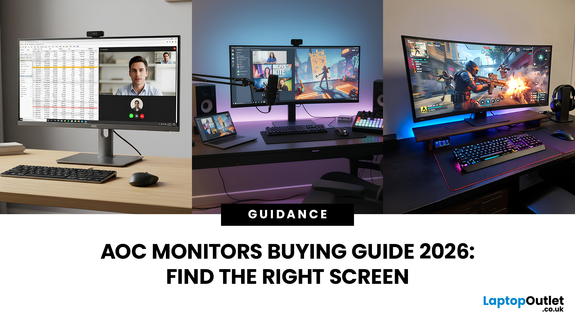 AOC Monitors Buying Guide 2026: Best Screens for Work, Gaming & Home