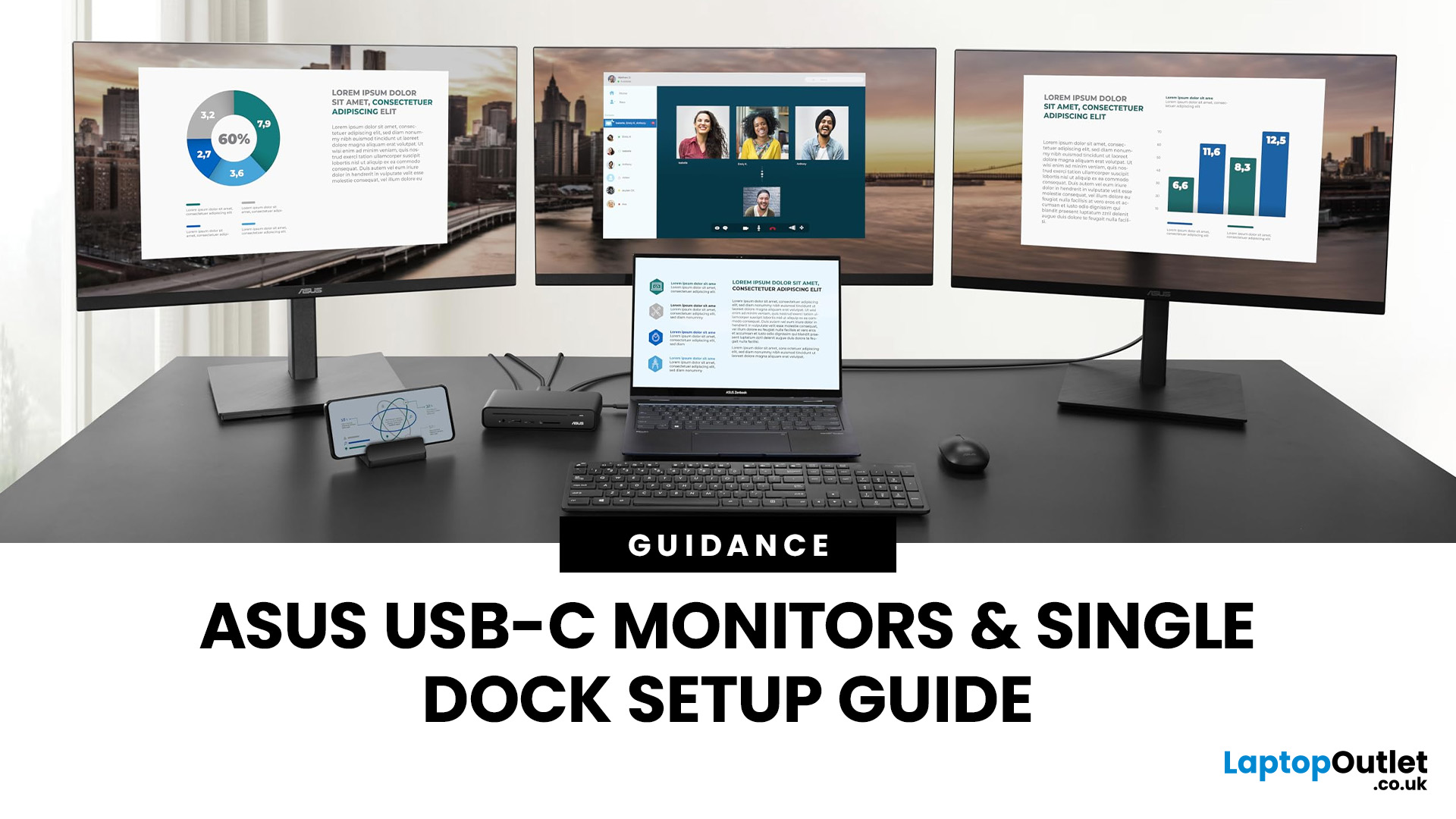 Guide to Running ASUS USB-C Monitors from a Single Dock