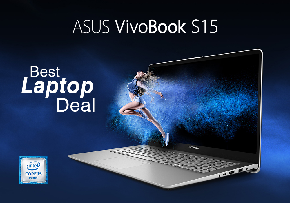 ASUS VivoBook S15 15.6" Best Laptop Deal Core i5-8265 - S532FA-BQ064T